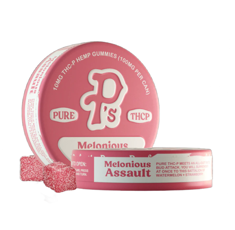 Melonious Assault THCP Gummies