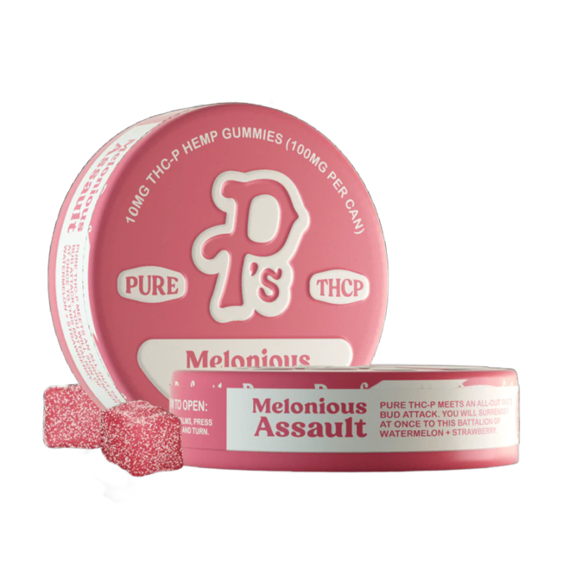 Melonious Assault THCP Gummies